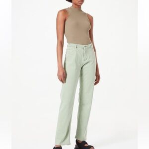 Jjxx Seoul Straight Mid Waist Jeans in green